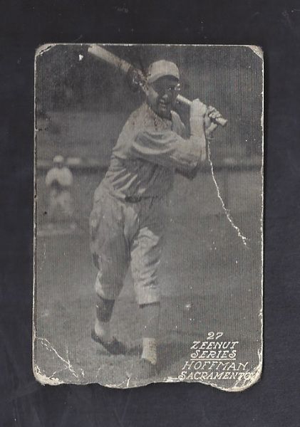 1920's Zee-Nut Hoffman (Sacremento Solons) PCL Card 