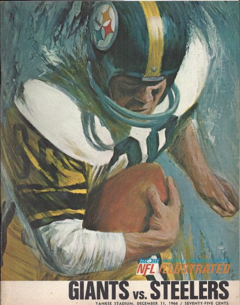 1966 New York Giants (NFL) Official Game Program vs Pittsburgh Steelers