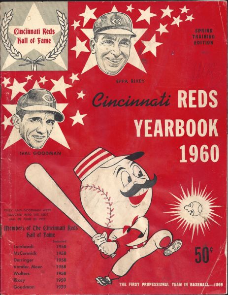 1960 Cincinnati Reds (MLB) Yearbook 