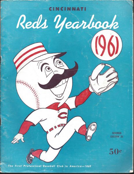 1961 Cincinnati Reds (MLB) Yearbook 