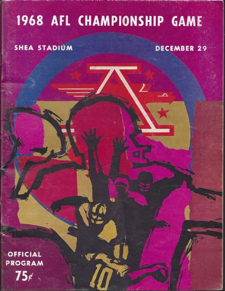1968 AFL Championship Official Program at Shea Stadium 