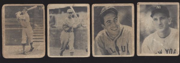 1939 Play Ball Baseball Cards Lot of (4) 