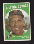 1959 Orlando Cepeda (HOF) Topps Baseball Card 