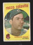 1959 Rocky Colavito Topps Baseball Card 