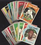 1959 Topps Baseball Cards Partial Set of (115) 