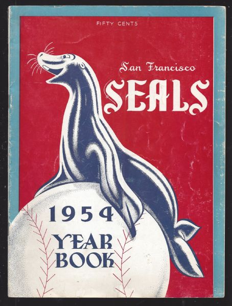 1954 San Francisco Seals (PCL) Yearbook