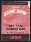 1956 San Francisco Seals (PCL) Official Scorebook
