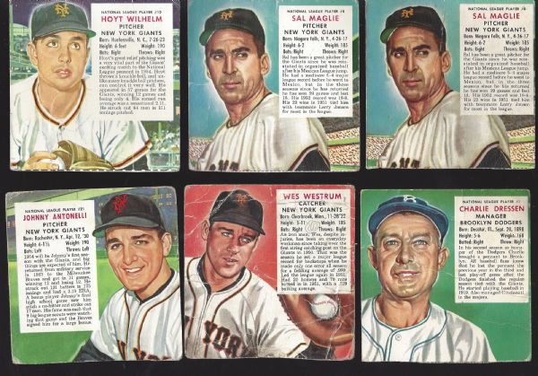 1950's Red Man Tobacco Cards lot of (6) 