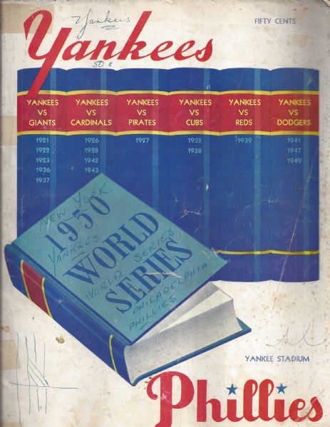 1950 World Series Program at Yankee Stadium 