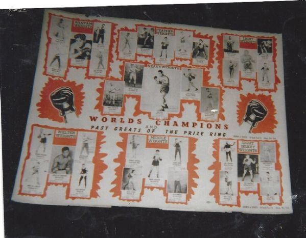 1947 The Greats of Boxing Large Size Display Poster 