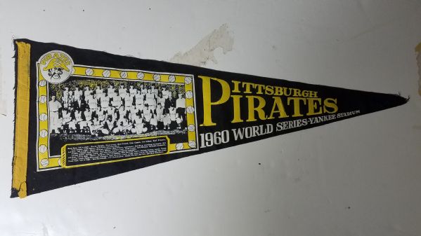 1960 Pittsburgh Pirates World Series Pennant at Yankee Stadium 