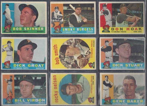 1960 - 61 Pittsburgh Pirates Big Lot of (34) Cards 