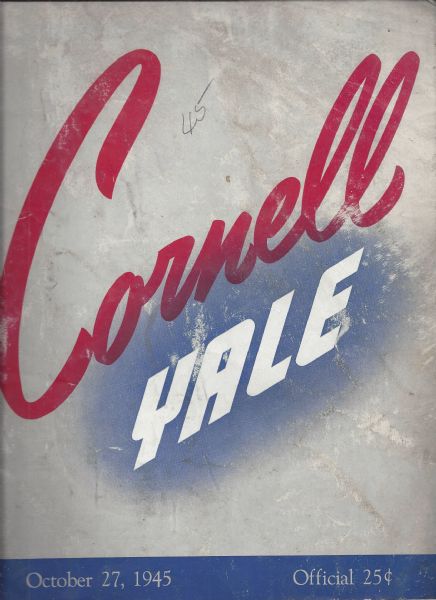 1945 Cornell vs Yale College Football Program with Paul Robeson, Jr. 