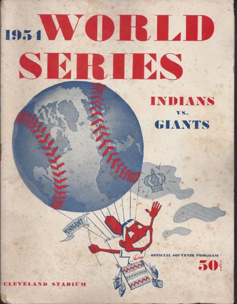 1954 World Series Program at Cleveland Stadium 
