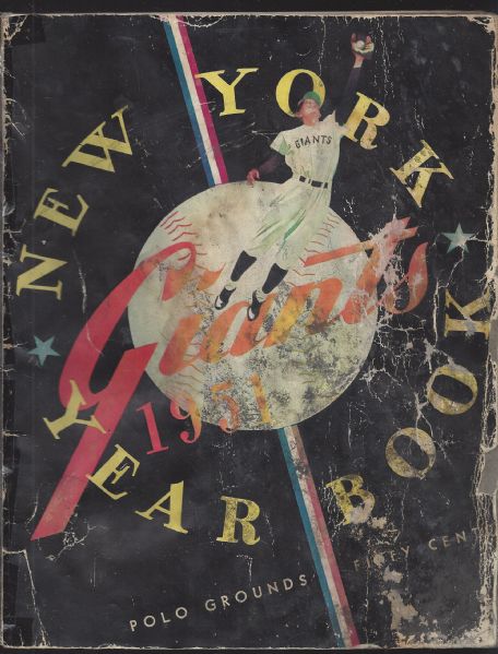 1951 NY Giants (NL Champs) Official Yearbook
