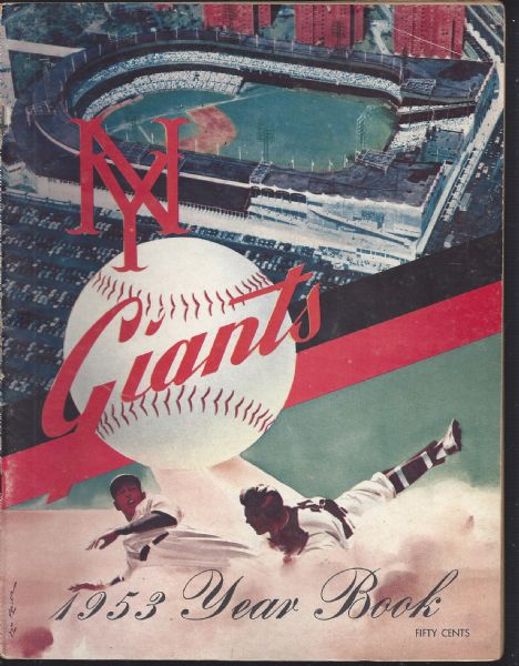 1953 NY Giants Official Yearbook