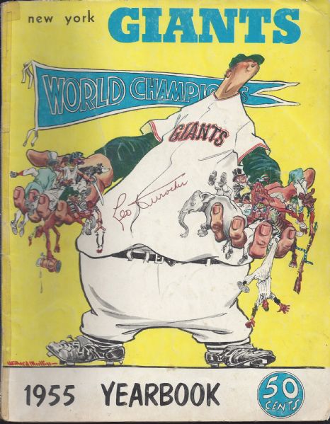 1955 NY Giants Official Yearbook