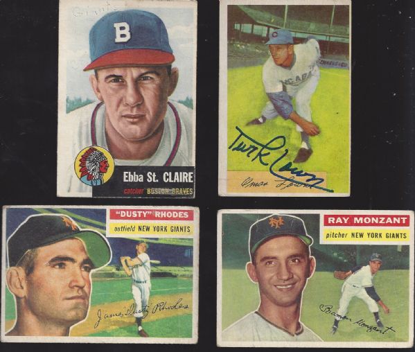 1950's Baseball Card Lot of (4)