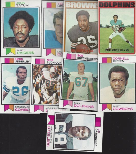 1971 - 73 Topps Football Cards Better Condition Lot with Stars