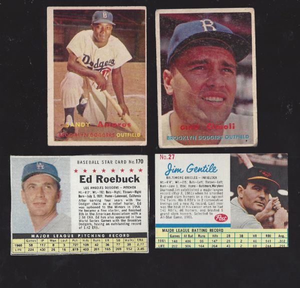 1950's & 60's Lot of (4) Cards