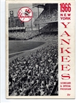 1966 NY Yankees vs. Detroit Tigers Official Program at Yankee Stadium