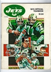 1975 NY Jets (NFL) Official Yearbook 