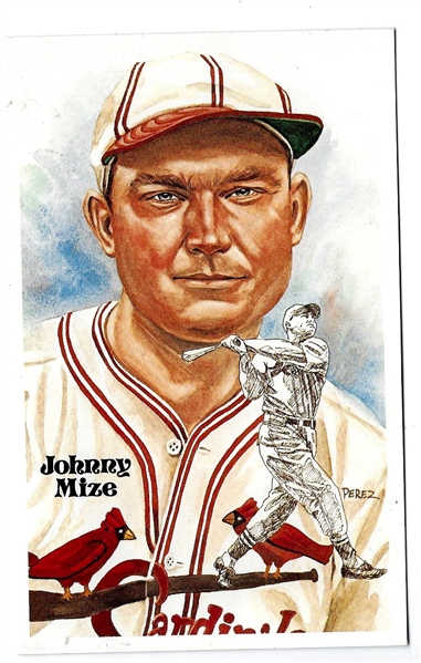 1981 Johnny Mize (HOF) Perez Steele Postcard - High Grade