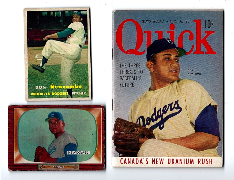 1950's Don Newcombe (Brooklyn Dodgers) Memorabilia Lot 