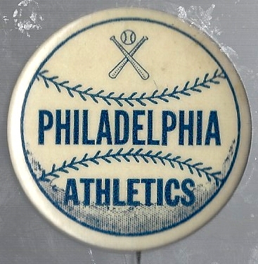 C. Late 1940's/Early 50's Philadelphia A's  (NL) Pinback Button 