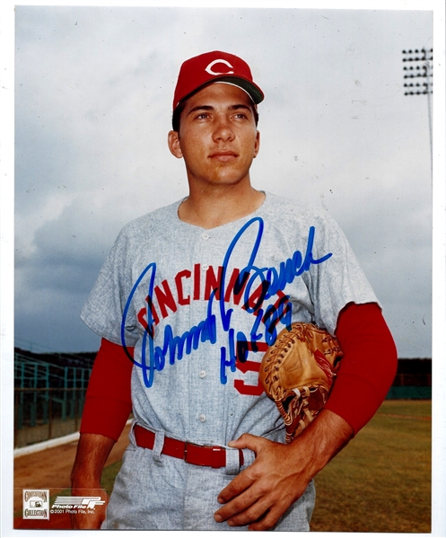 Johnny Bench (HOF) Autographed 8 x 10 Color Photo with COA