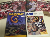 1973 - 1987 San Francisco 49ers (5) (NFL) & (1) Oakland Raiders Program Lot of (6)- 