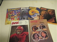 1972 - 1989 SF 49ers & LA Rams Mixed Lot of (6) Pro Football Programs