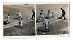 1954 Junior Gilliam(Brooklyn Dodgers) Wire Photo - Split View 1 & 2
