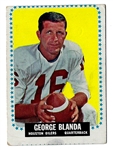 1964 George Blanda (HOF) Topps Football Card 