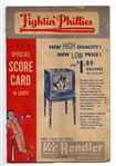 1950 Philadelphia Phillies (NL Champion Whiz Kids) Official Program at Shibe Park