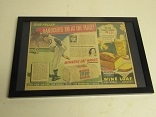 1940 Bob Feller (HOF) Tip Top Bread Full Color Matted & Framed Advertising Display Piece