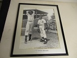 Circa Early 1950's Philadelphia Athletics Framed Display Piece featuring Bobby Shantz & Russ Christofer