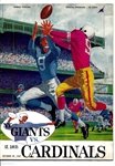 1960 NY Giants (NFL) vs. St. Louis Cardinals Pro Football Program