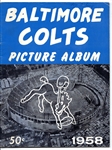 1958 Baltimore Colts (Championship Year - NFL) Picture Album Yearbook
