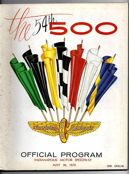 1970 Indianapolis 500 - 54th Annual - Auto Racing Program 