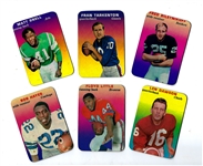 1970 Topps Football  Mini Glossy Cards Lot of (6) with Stars