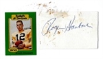 Roger Staubach (HOF) Autographed Index Card with All-Time Greats Card