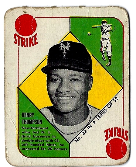 1951 Hank Thompson (NY Giants) Topps Red Back Card