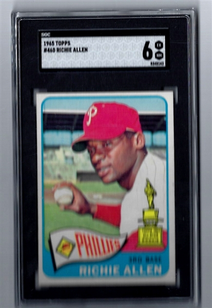 1965 Richie Allen (Phillies) SGC Graded 6 Topps Baseball Card