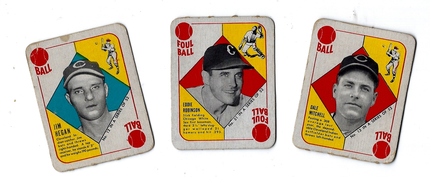 1951 Topps Red Back Cards Lot of (3)