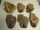 1950's - 1970's Baseball Glove Lot of (6) 