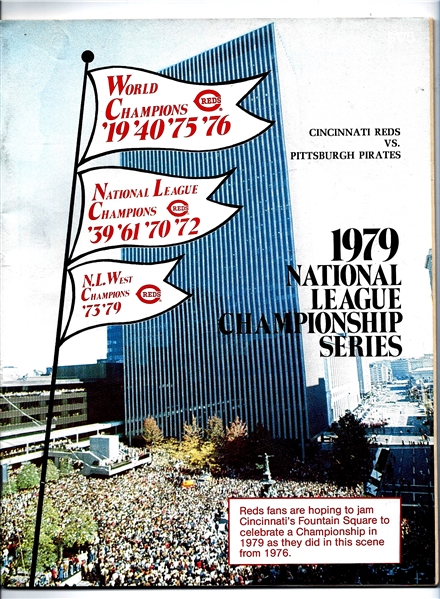 1979 NLCS (Cincinnati Reds vs. Pittsburgh Pirates) Official Program at Cincinnati 