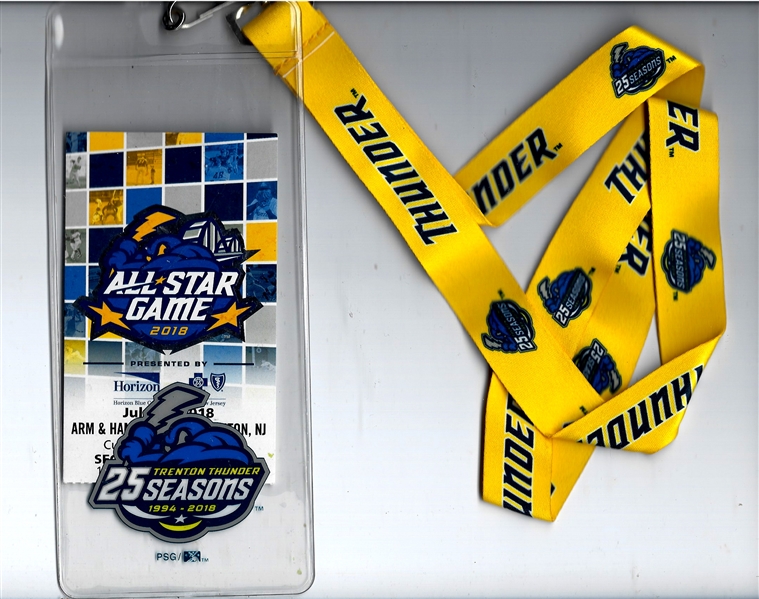2018 Double AA All-Star Game at Trenton, NJ Ticket with Lanyard