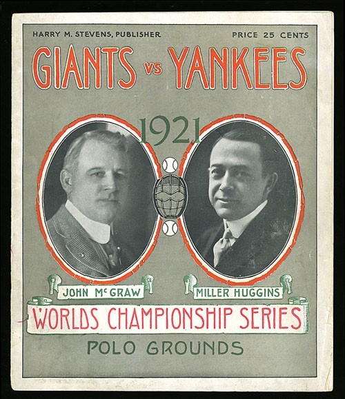 1921 World Series (NY Yankees vs. NY Giants) Official Program at The Polo Grounds