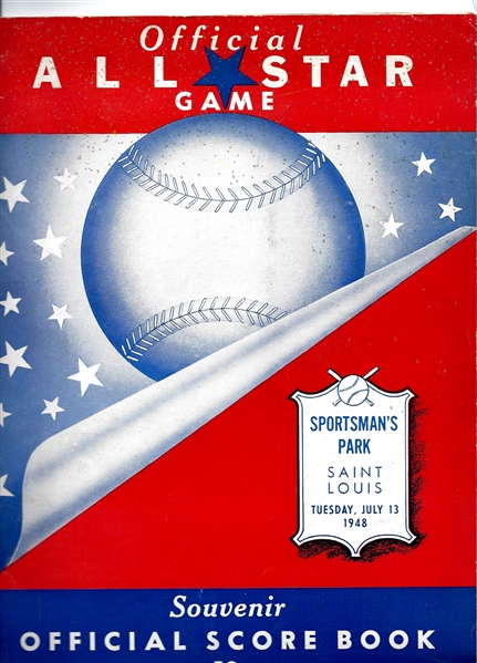 1948 MLB All-Star Game Program (At St. Louis - Sportsman's Park) Official Program